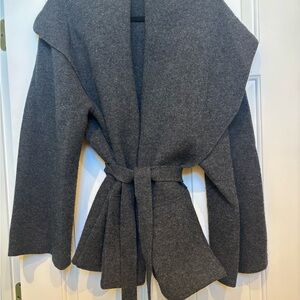 Toteme Knit Belted Wrap Coat